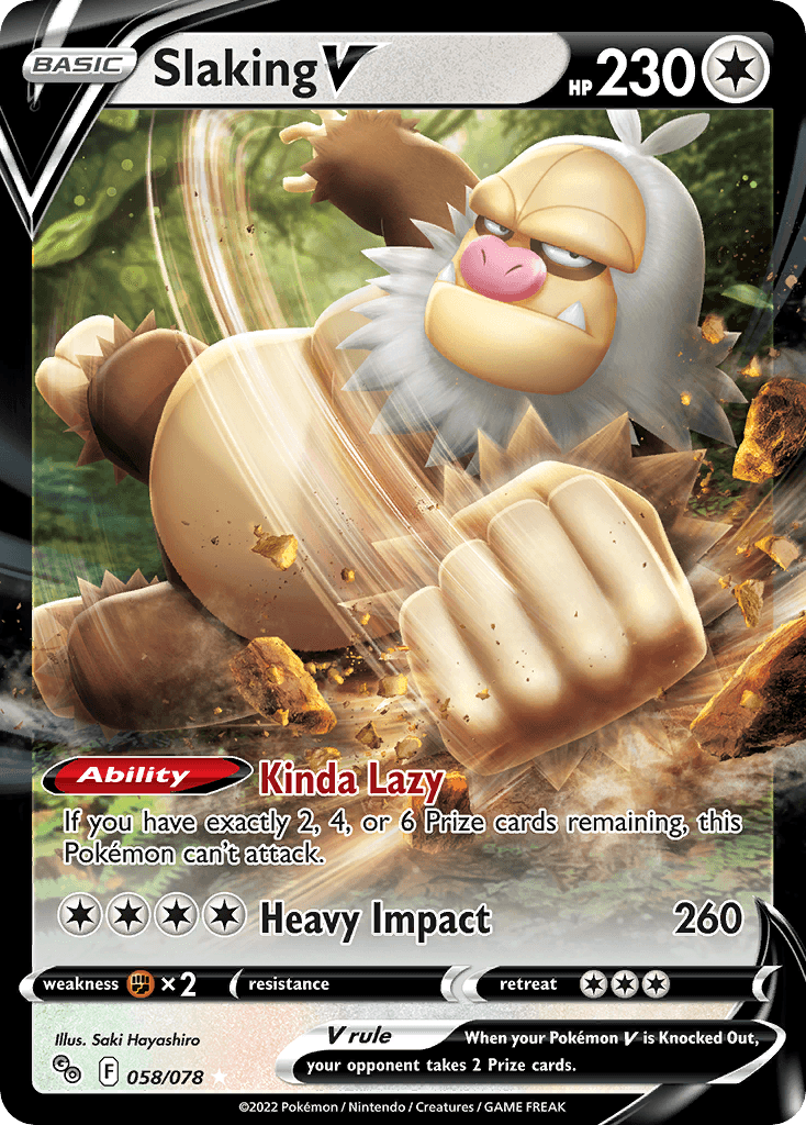 Slaking V — Pokémon GO Pokemon card