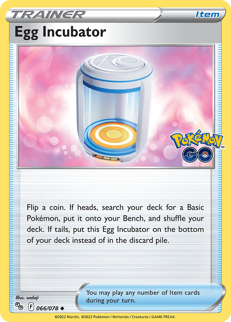 Egg Incubator — Pokémon GO Pokemon card