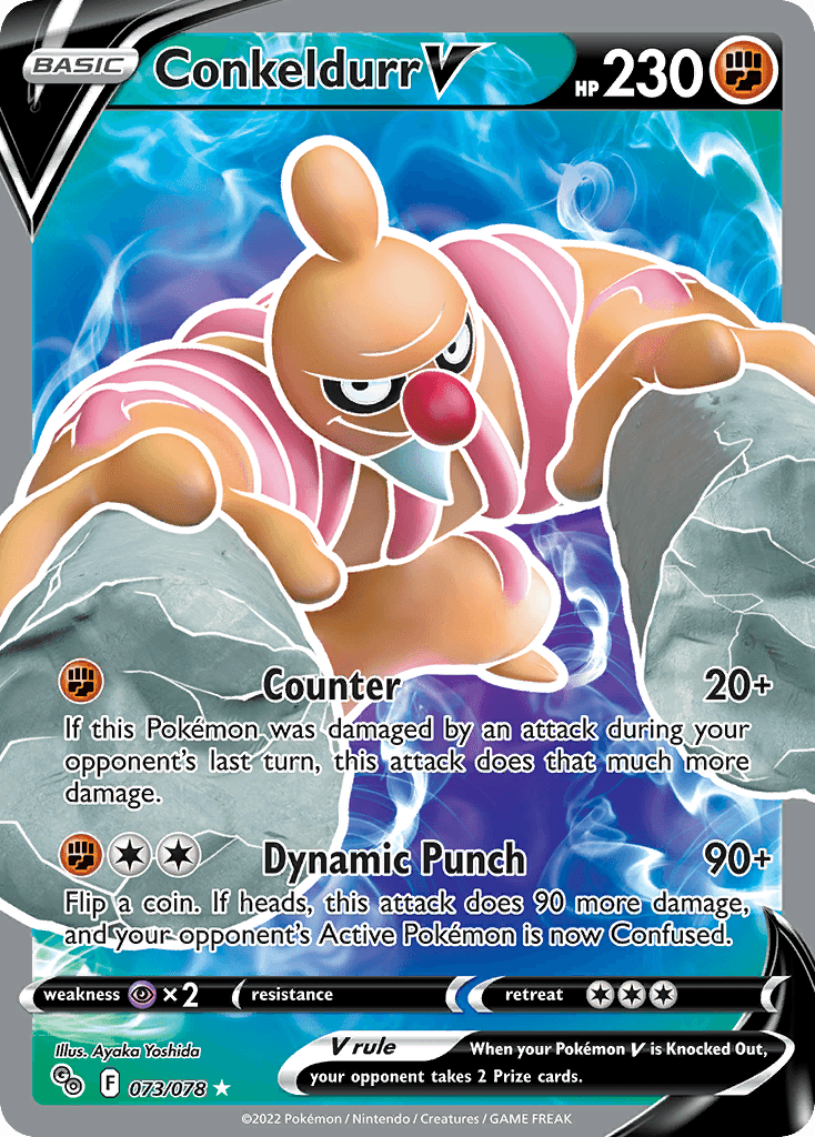 Conkeldurr V — Pokémon GO Pokemon card