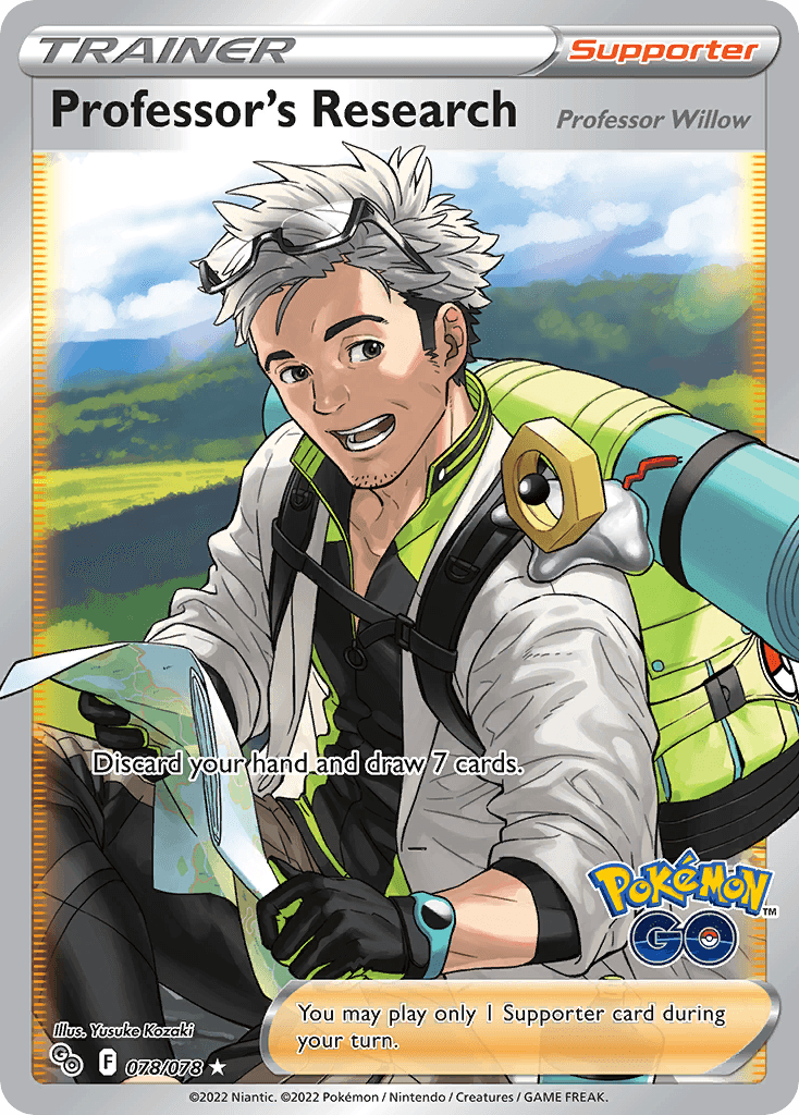 Professor's Research — Pokémon GO Pokemon card