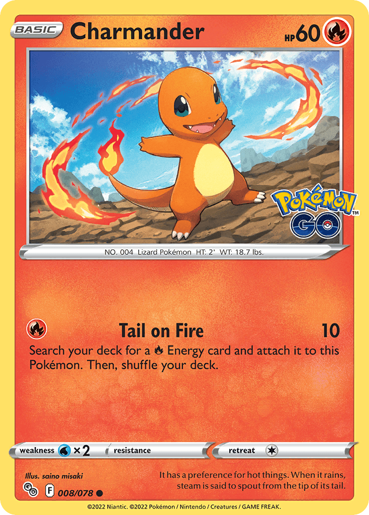 Charmander — Pokémon GO Pokemon card