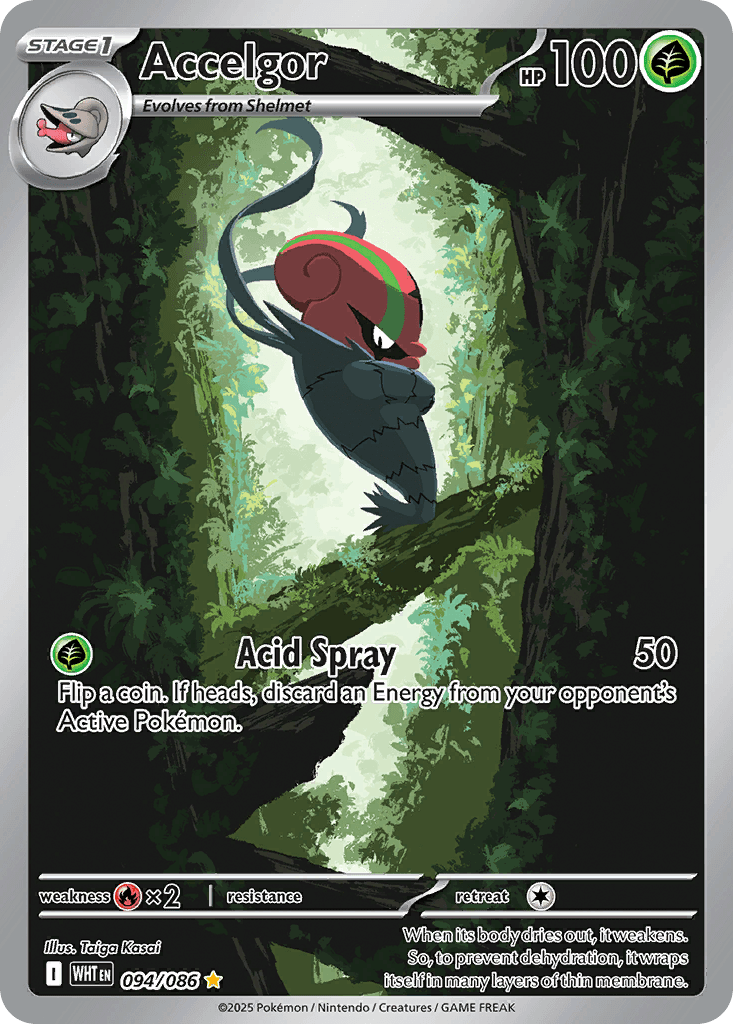 Accelgor — White Flare Pokemon card