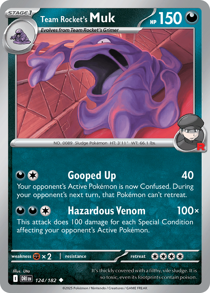 Team Rocket's Muk — Destined Rivals Pokemon card