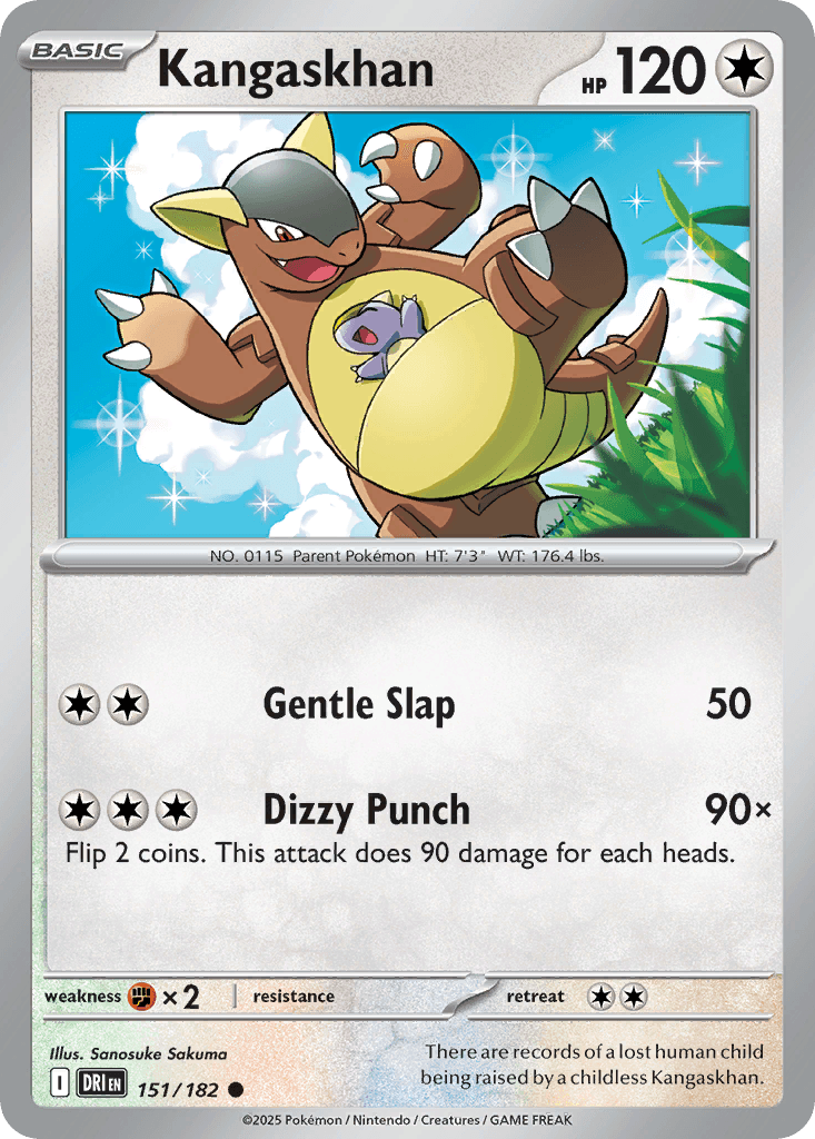 Kangaskhan — Destined Rivals Pokemon card