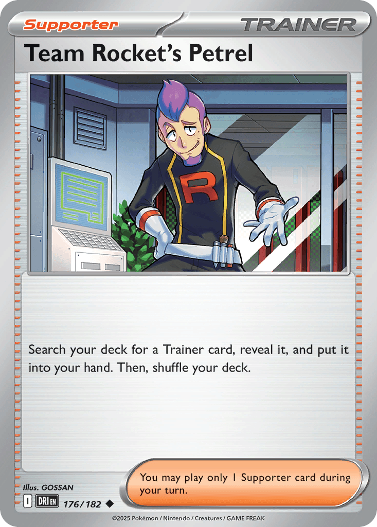 Team Rocket's Petrel — Destined Rivals Pokemon card
