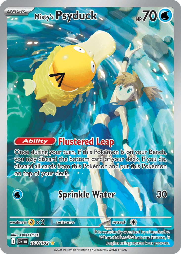 Misty's Psyduck — Destined Rivals Pokemon card
