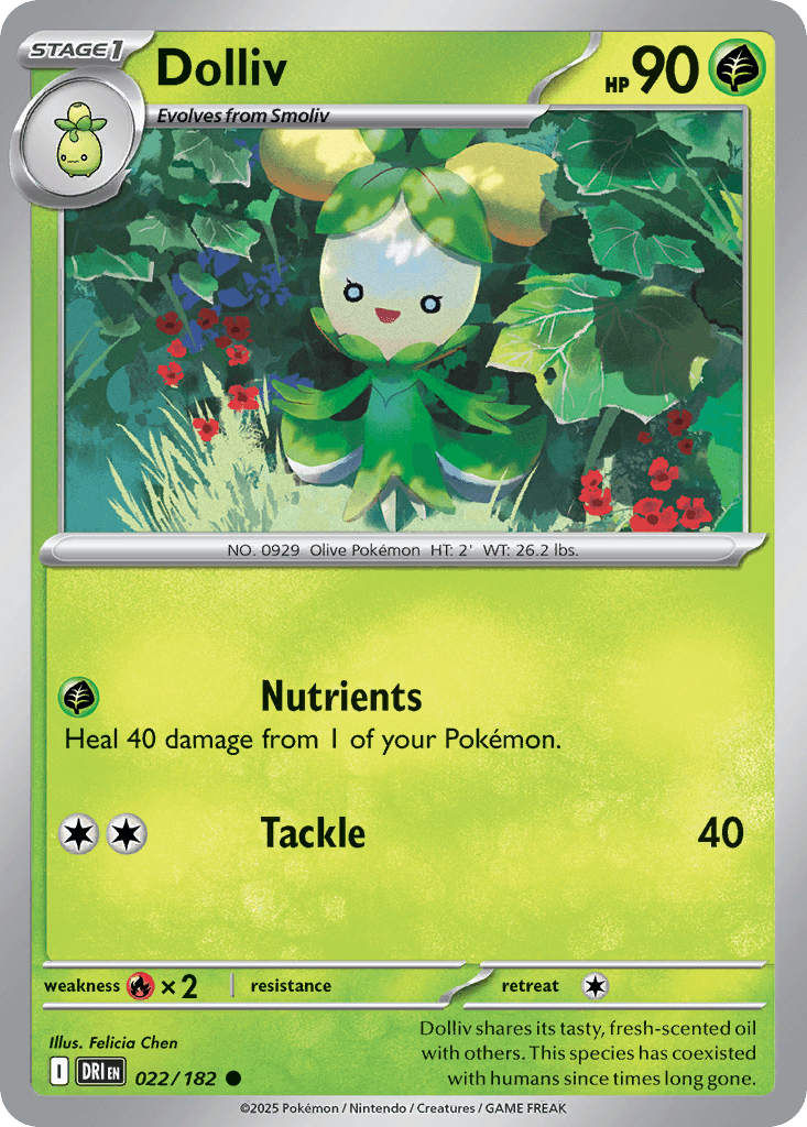 Dolliv — Destined Rivals Pokemon card