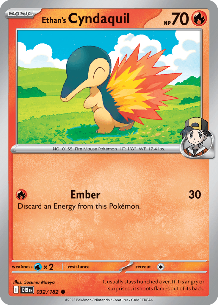 Ethan's Cyndaquil — Destined Rivals Pokemon card