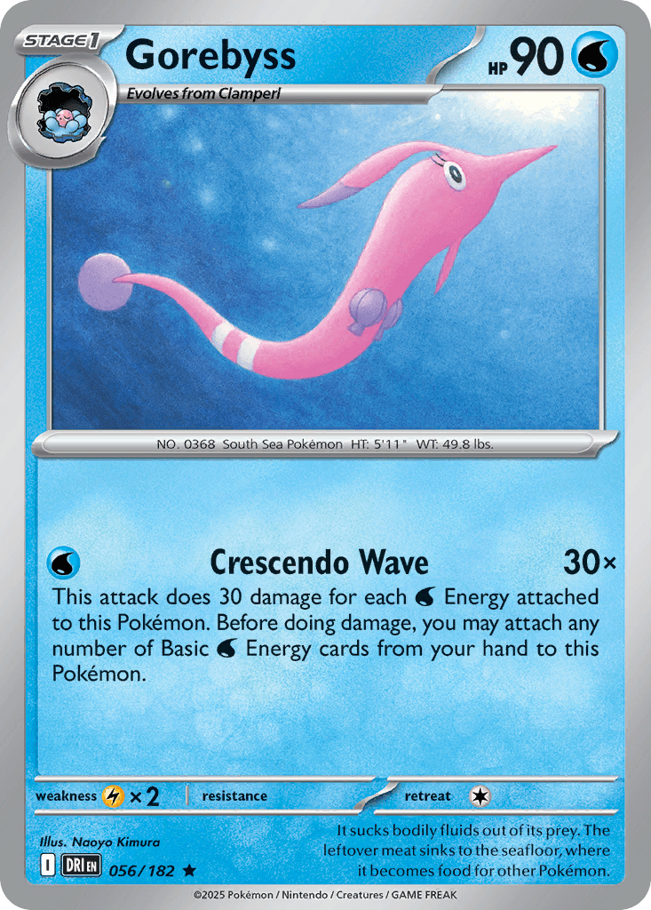Gorebyss — Destined Rivals Pokemon card