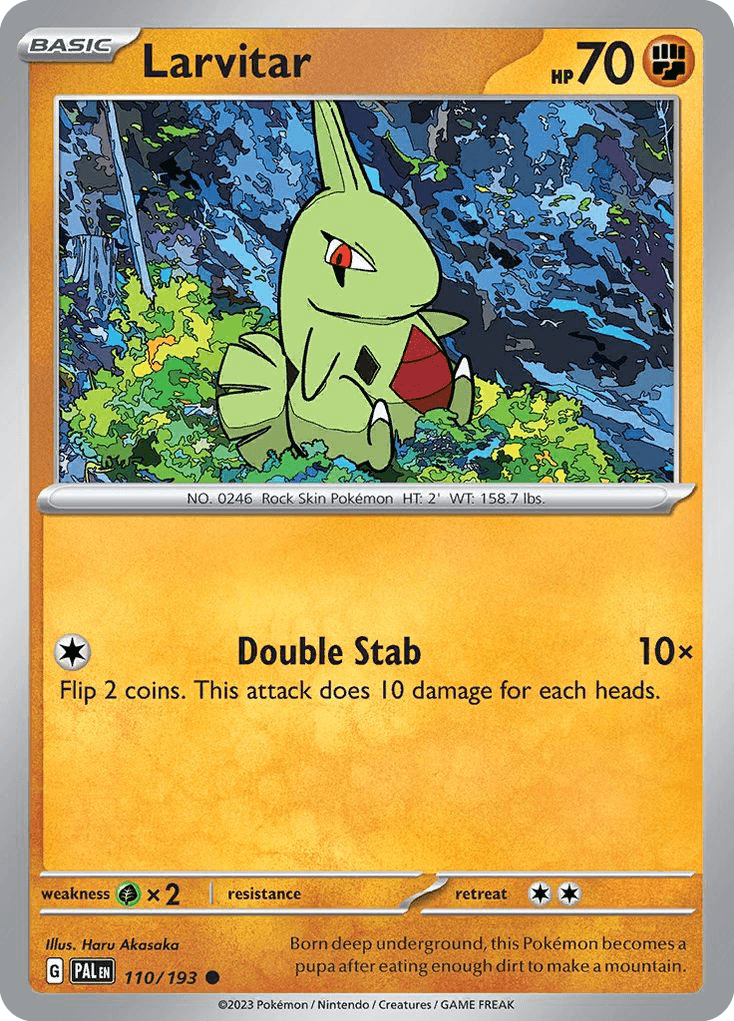 Larvitar — Paldea Evolved Pokemon card