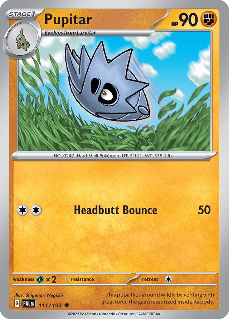Pupitar — Paldea Evolved Pokemon card