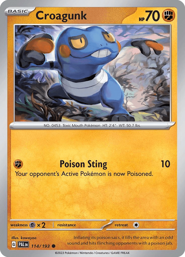 Croagunk — Paldea Evolved Pokemon card