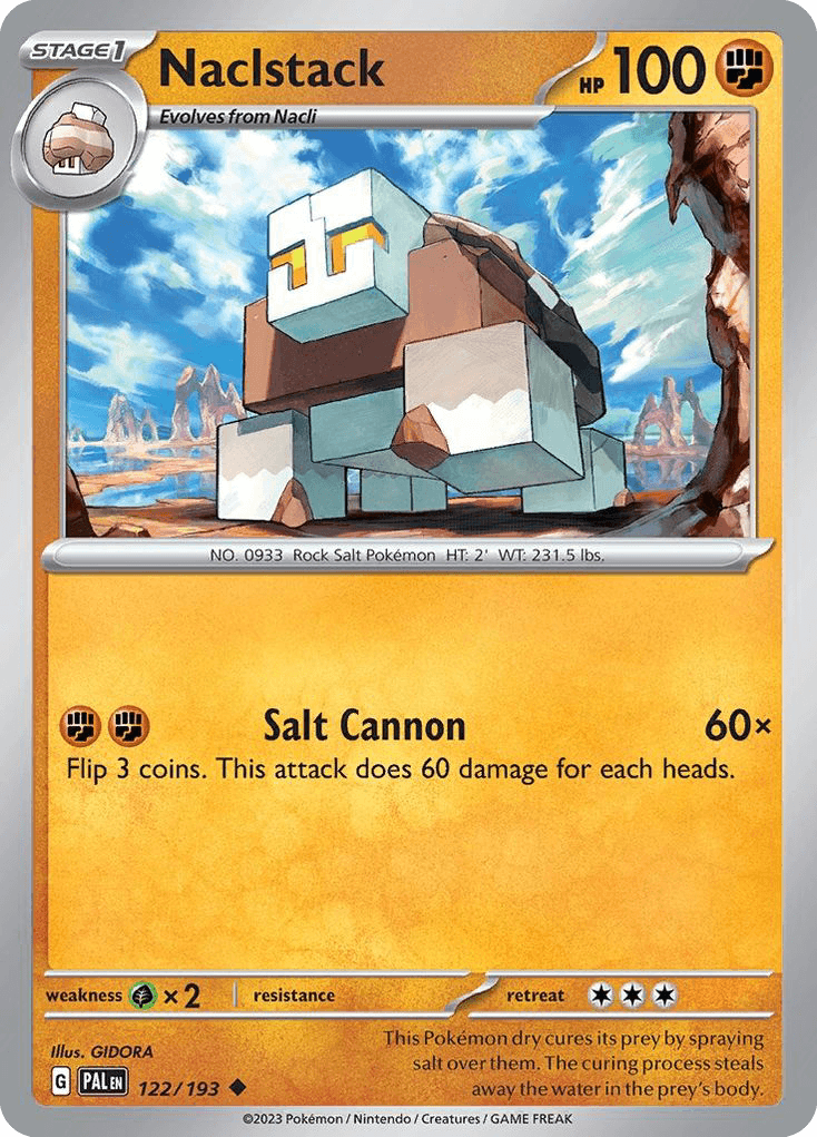 Naclstack — Paldea Evolved Pokemon card