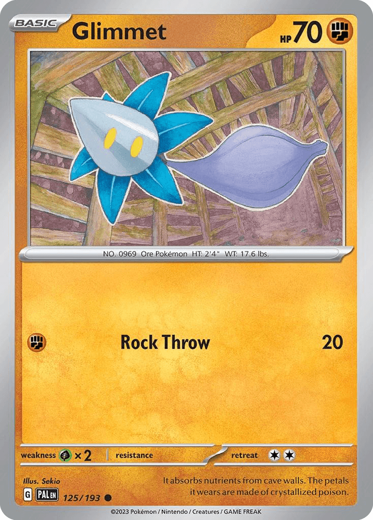 Glimmet — Paldea Evolved Pokemon card