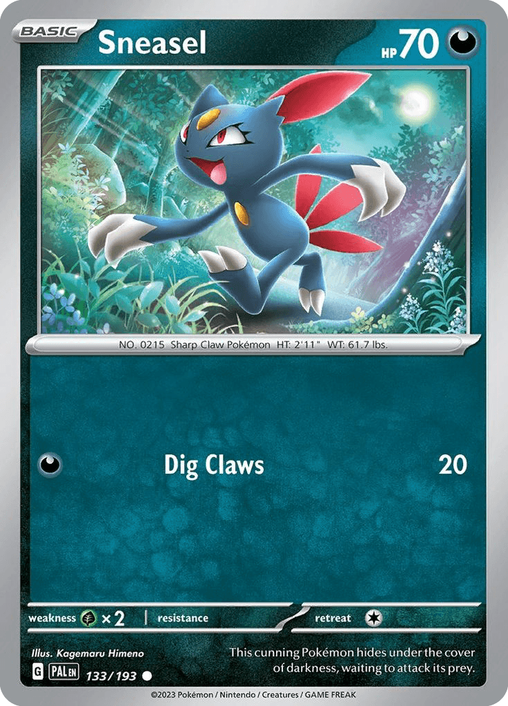 Sneasel — Paldea Evolved Pokemon card