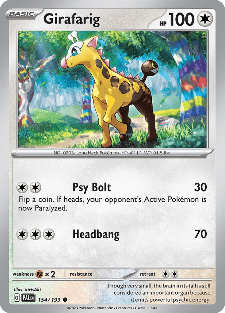 Girafarig — Paldea Evolved Pokemon card