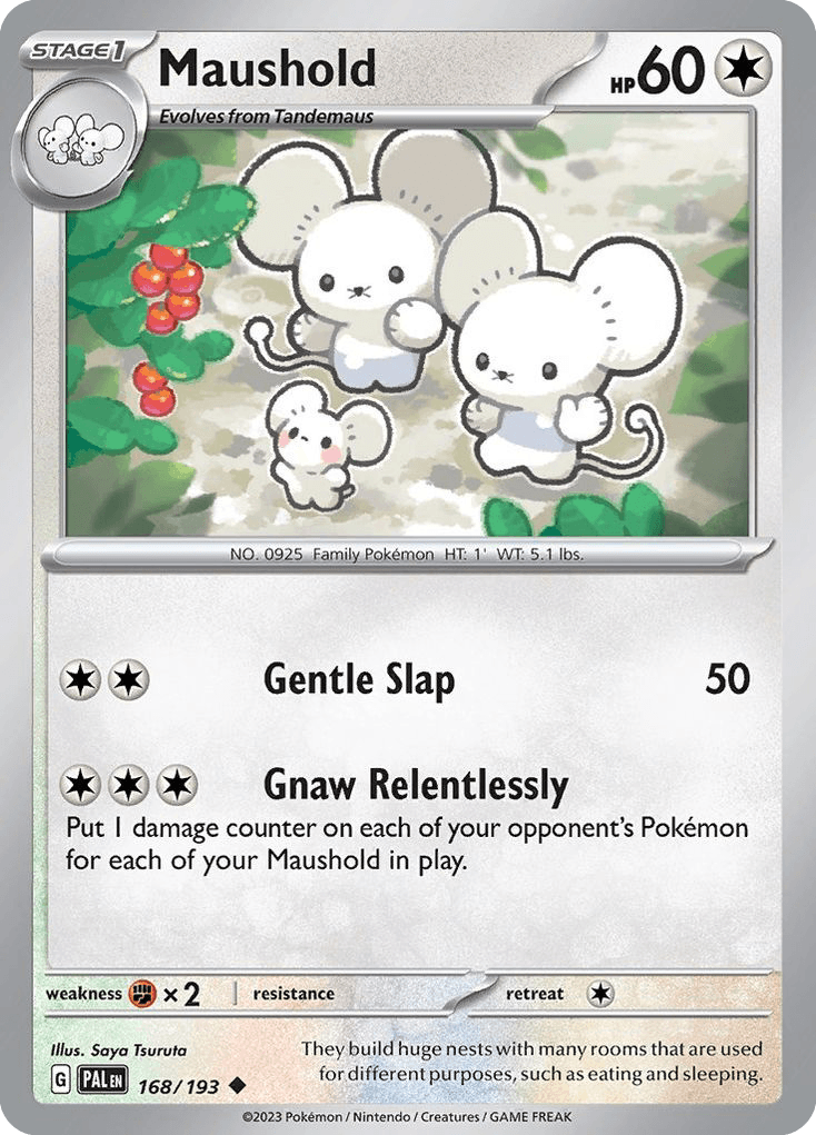 Maushold — Paldea Evolved Pokemon card