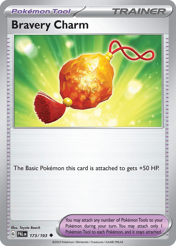 Bravery Charm — Paldea Evolved Pokemon card