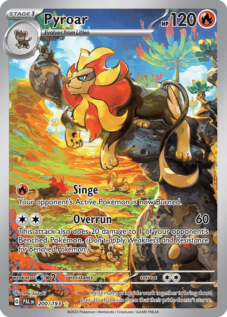 Pyroar — Paldea Evolved Pokemon card
