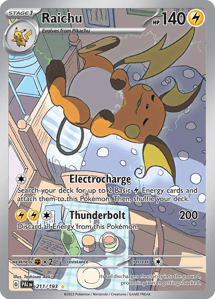 Raichu — Paldea Evolved Pokemon card