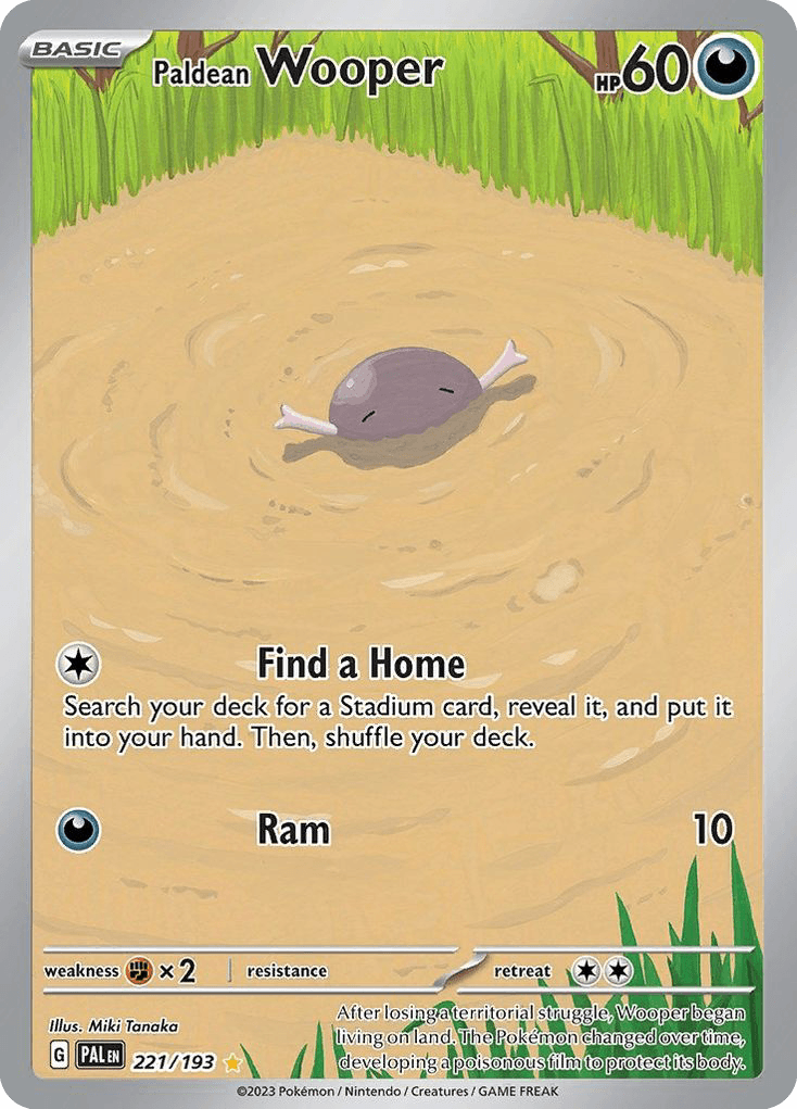 Paldean Wooper — Paldea Evolved Pokemon card