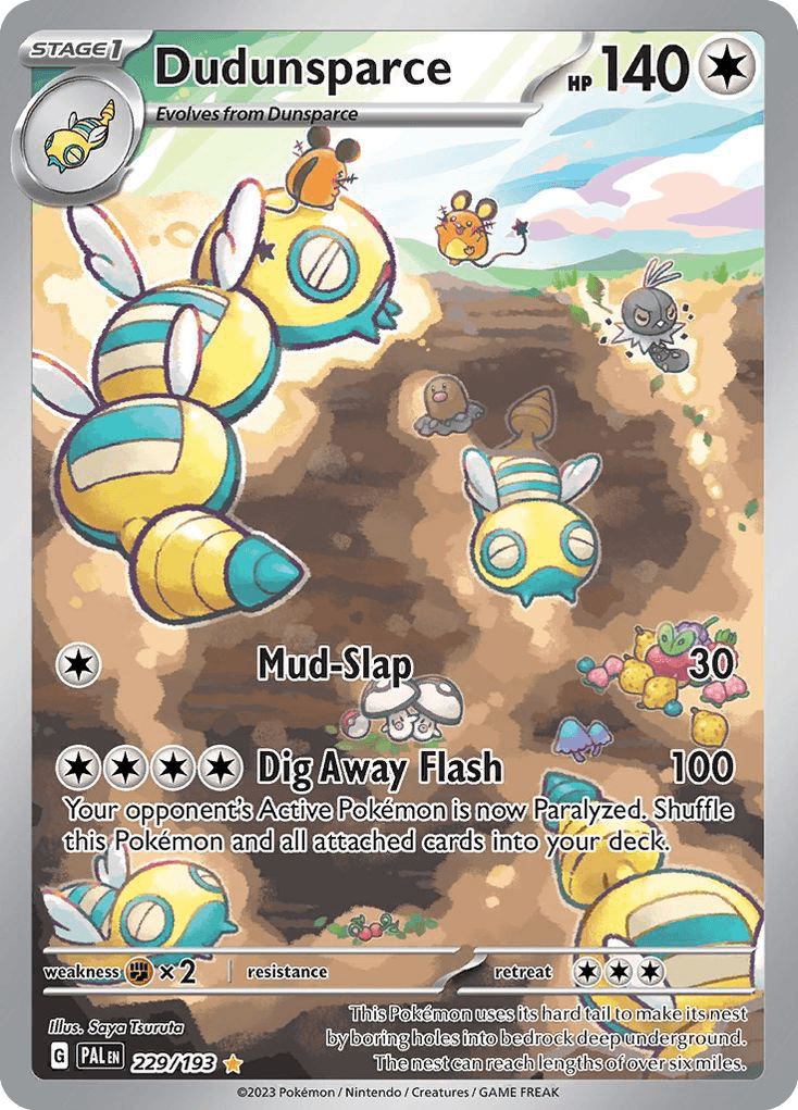 Dudunsparce — Paldea Evolved Pokemon card