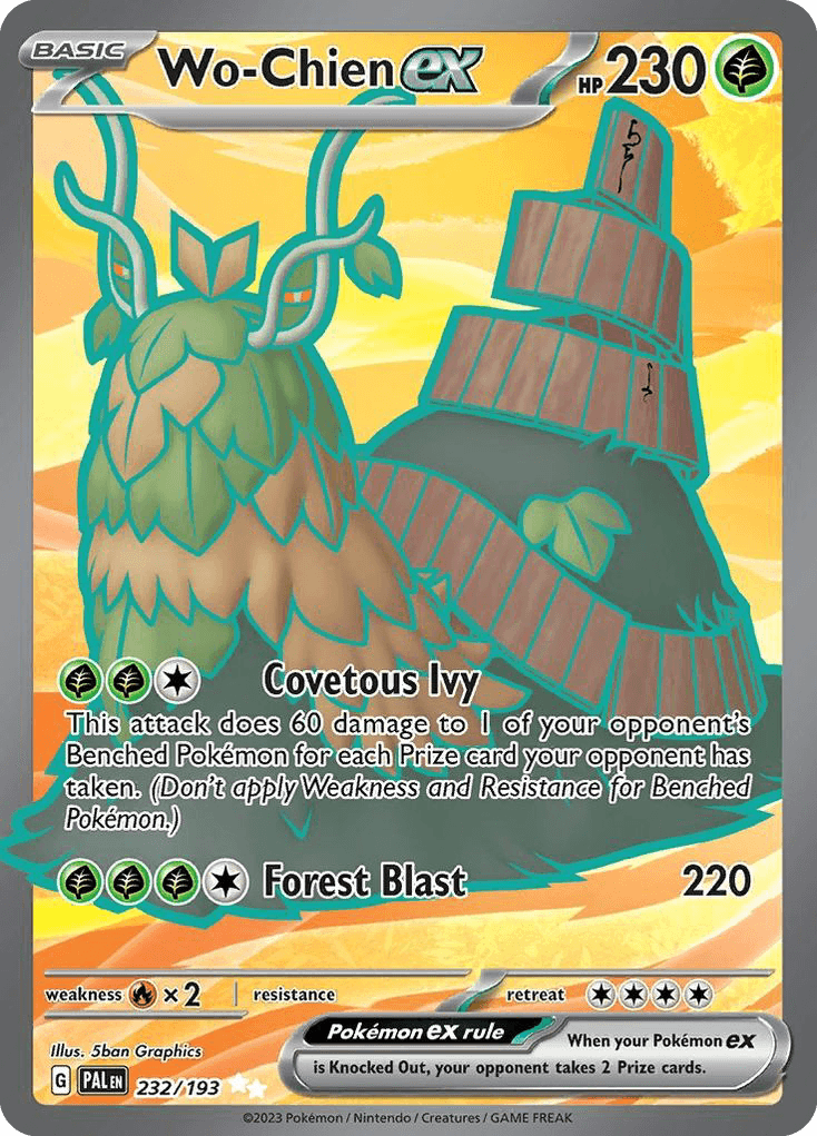 Wo-Chien ex — Paldea Evolved Pokemon card