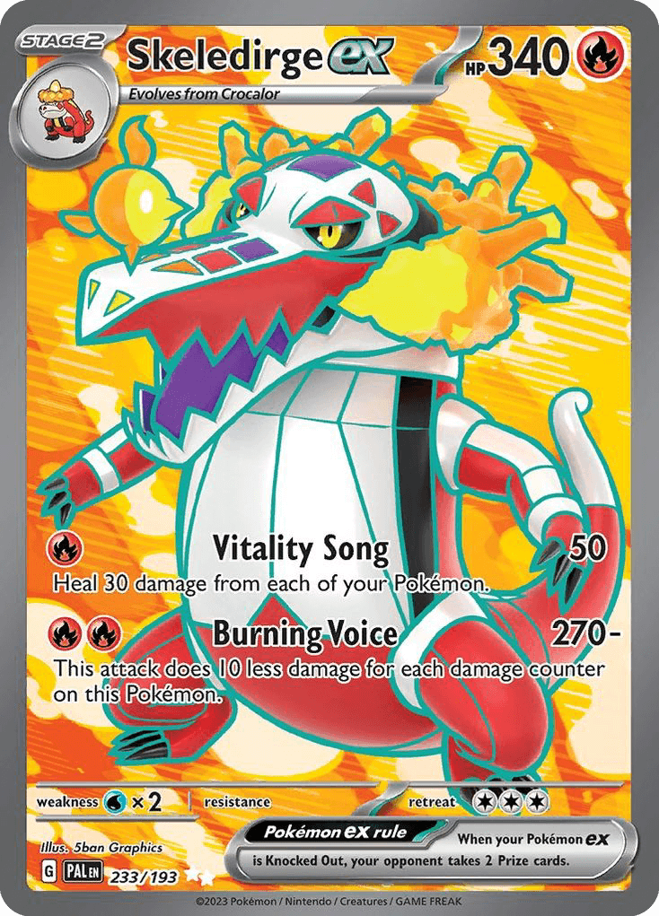 Skeledirge ex — Paldea Evolved Pokemon card