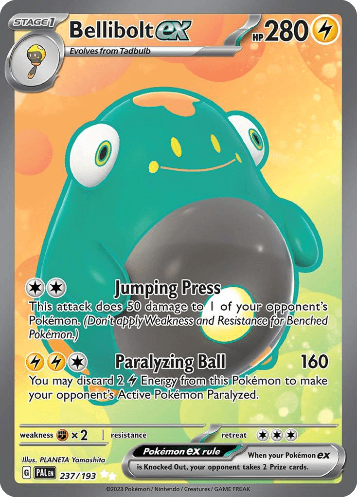 Bellibolt ex — Paldea Evolved Pokemon card