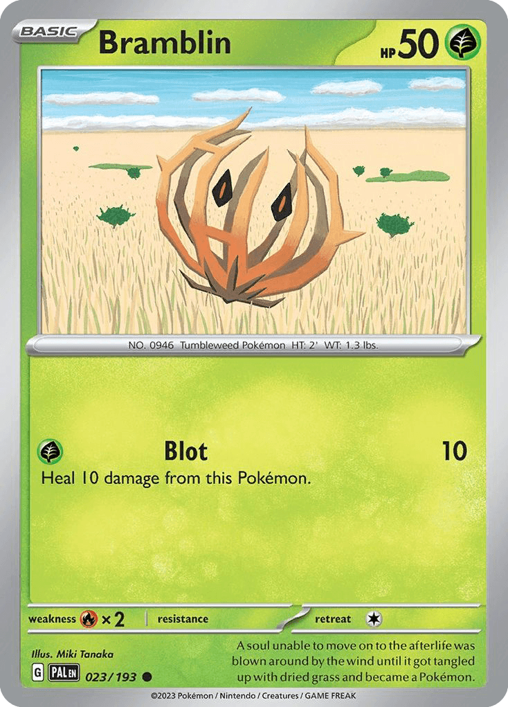 Bramblin — Paldea Evolved Pokemon card
