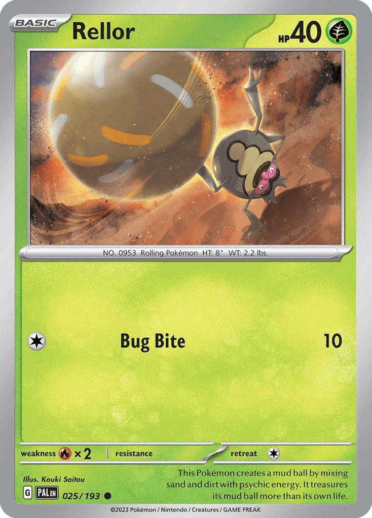 Rellor — Paldea Evolved Pokemon card
