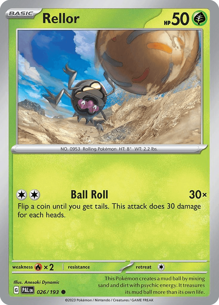 Rellor — Paldea Evolved Pokemon card