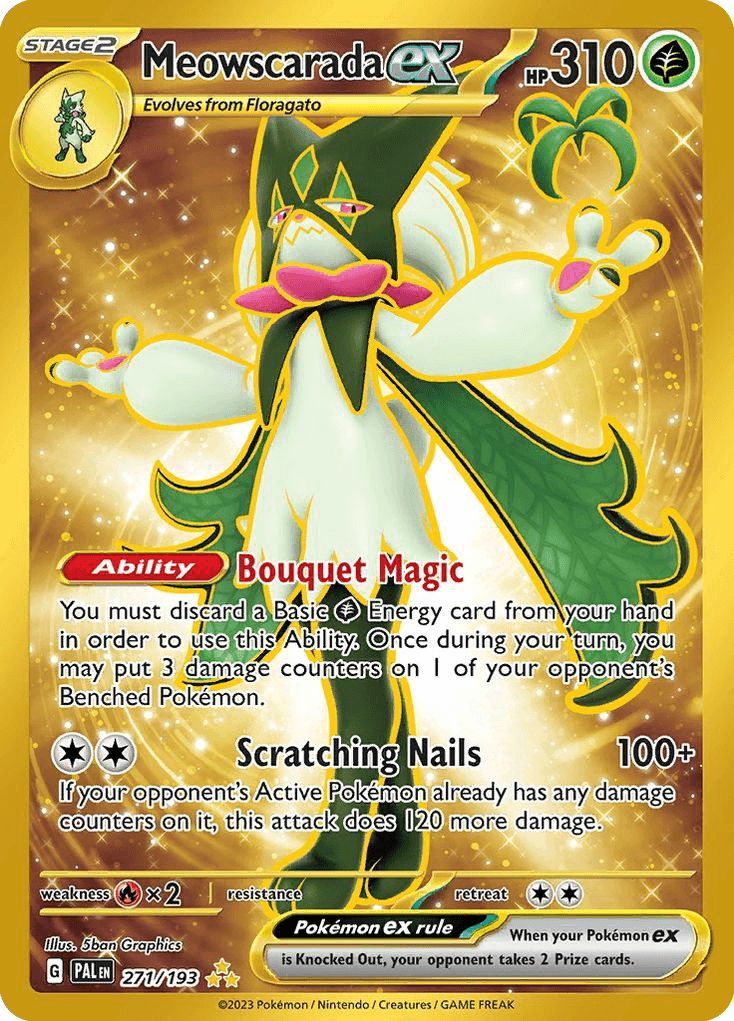 Meowscarada ex — Paldea Evolved Pokemon card