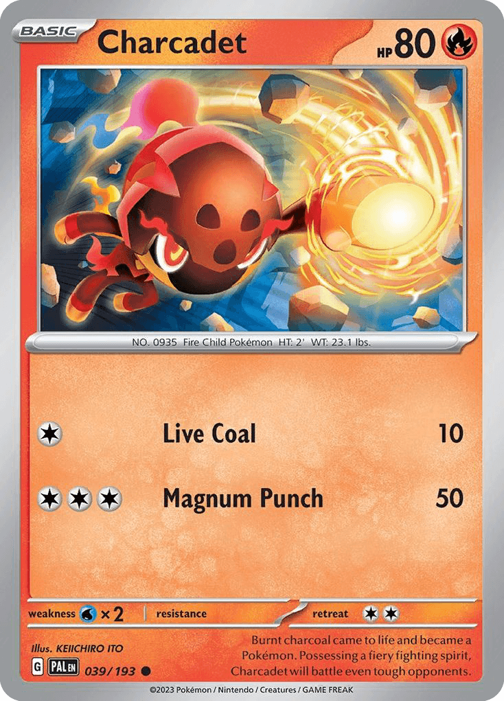 Charcadet — Paldea Evolved Pokemon card