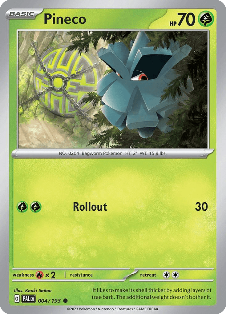 Pineco — Paldea Evolved Pokemon card