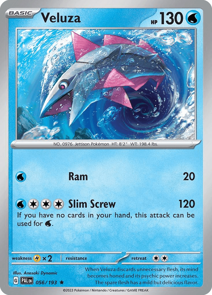 Veluza — Paldea Evolved Pokemon card