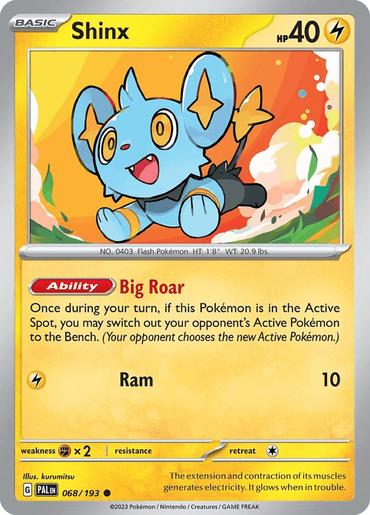 Shinx — Paldea Evolved Pokemon card
