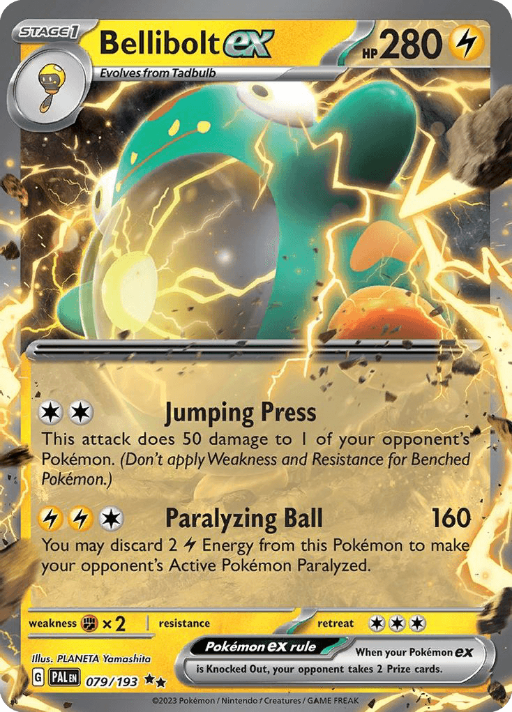Bellibolt ex — Paldea Evolved Pokemon card