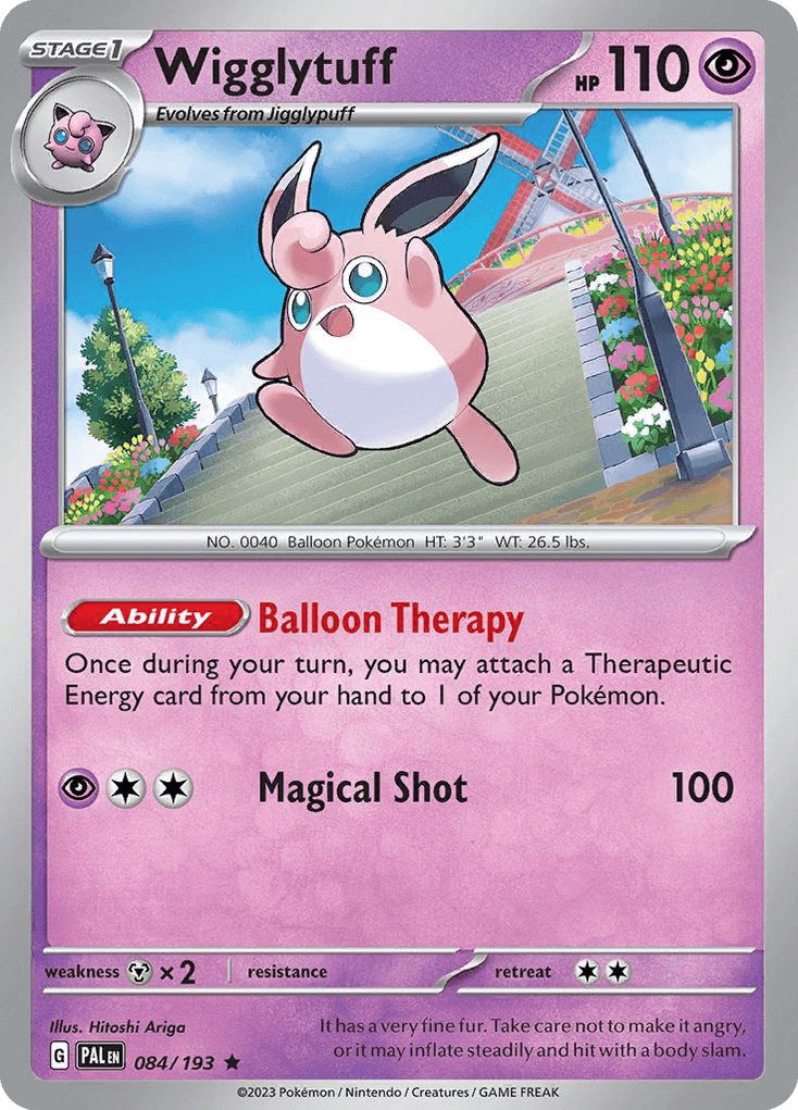 Wigglytuff — Paldea Evolved Pokemon card