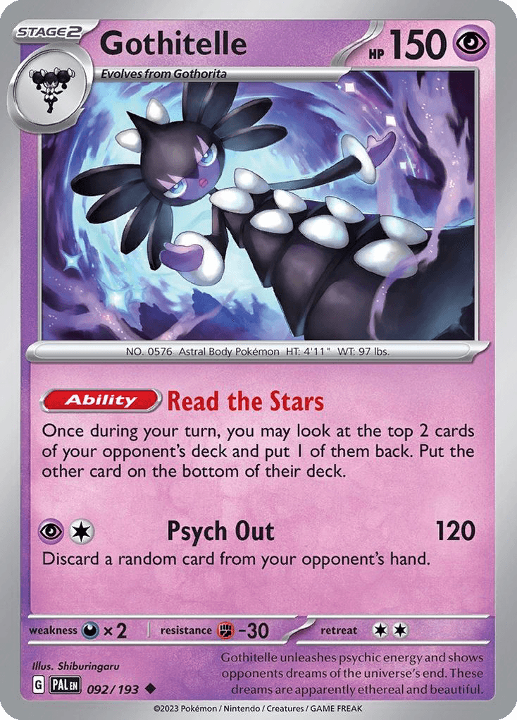 Gothitelle — Paldea Evolved Pokemon card