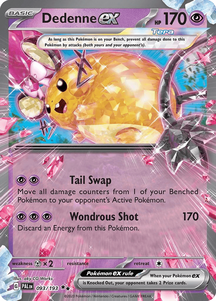 Dedenne ex — Paldea Evolved Pokemon card