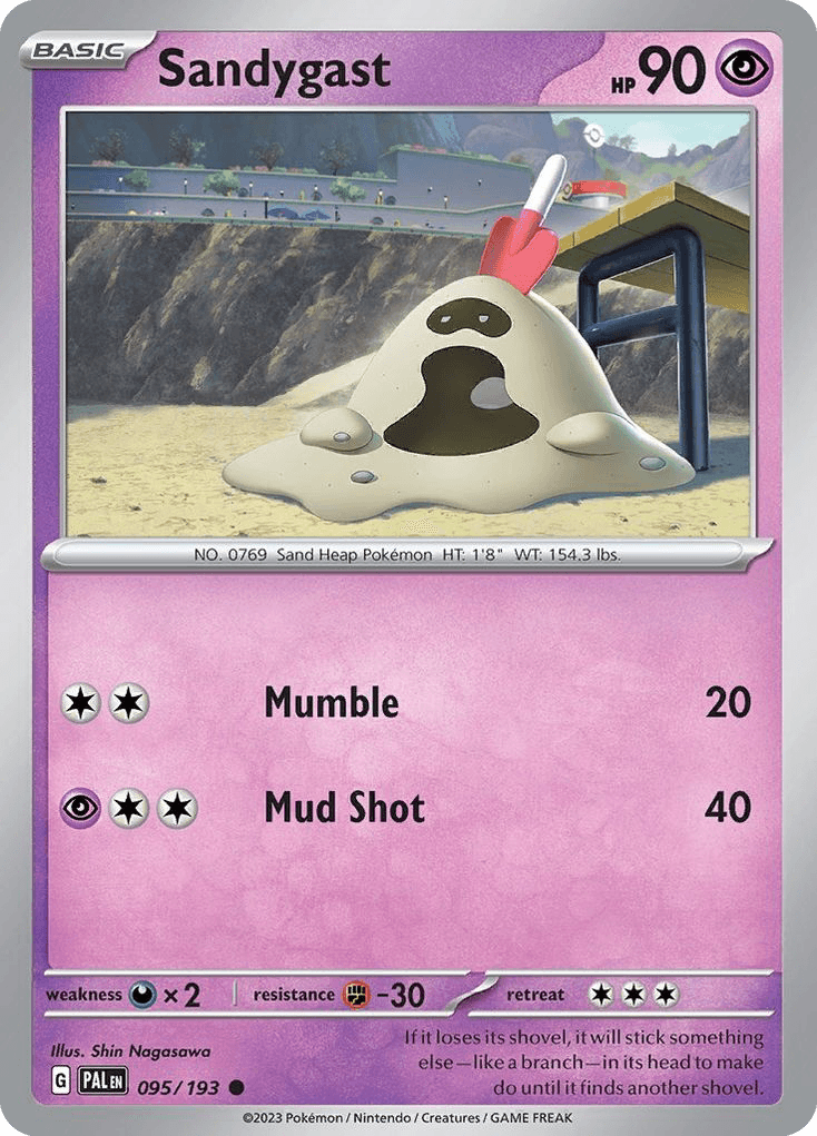 Sandygast — Paldea Evolved Pokemon card