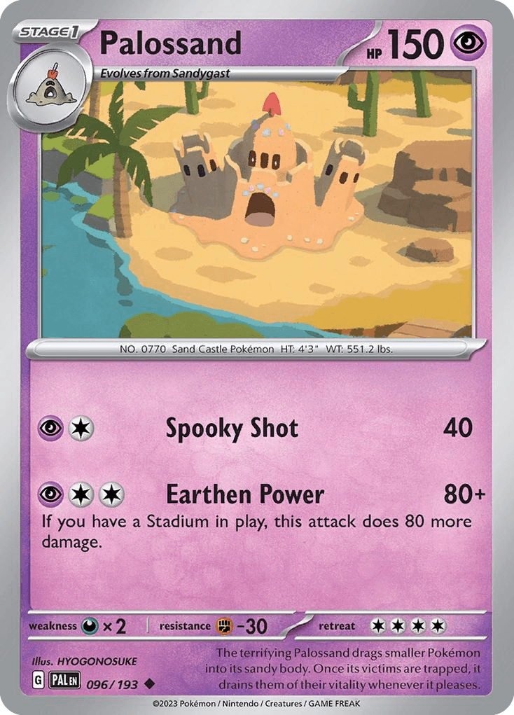 Palossand — Paldea Evolved Pokemon card