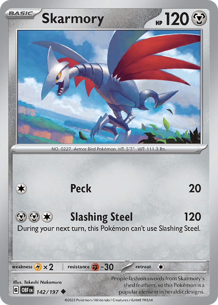 Skarmory — Obsidian Flames Pokemon card