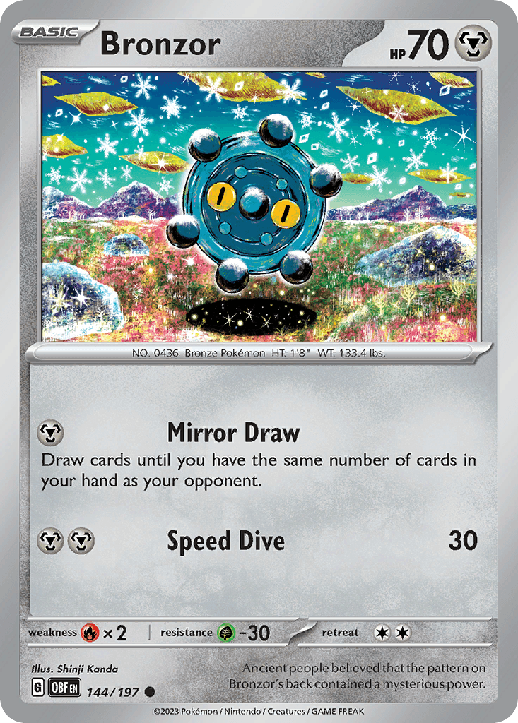 Bronzor — Obsidian Flames Pokemon card