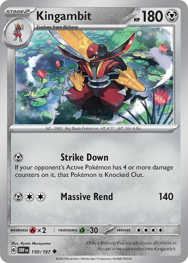 Kingambit — Obsidian Flames Pokemon card