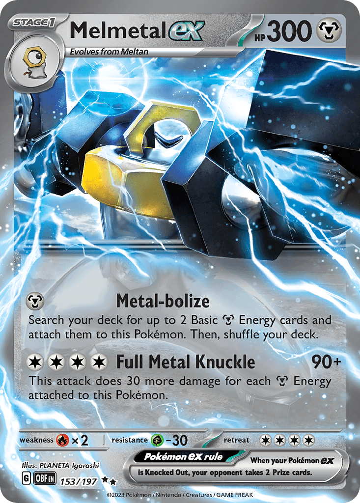 Melmetal ex — Obsidian Flames Pokemon card