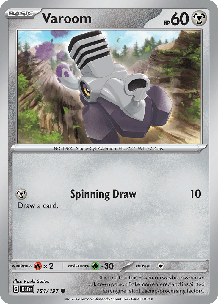 Varoom — Obsidian Flames Pokemon card