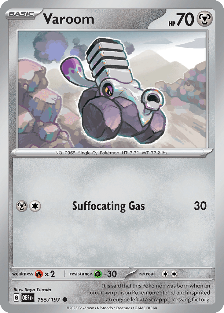 Varoom — Obsidian Flames Pokemon card