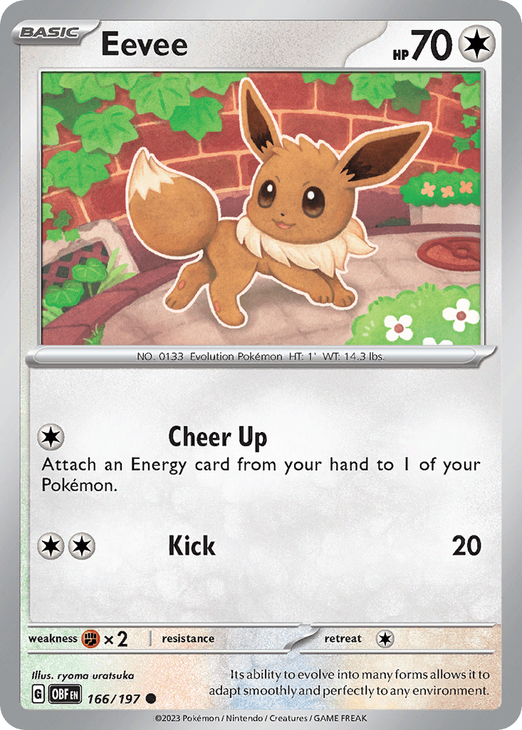 Eevee — Obsidian Flames Pokemon card